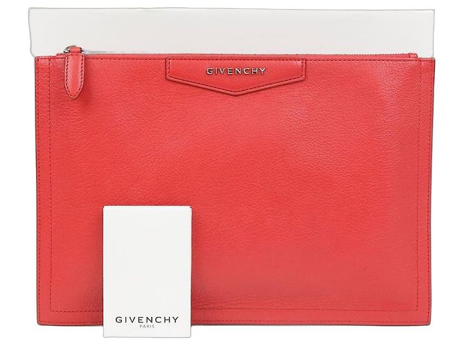 Givenchy Antigona Medium Clutch Red