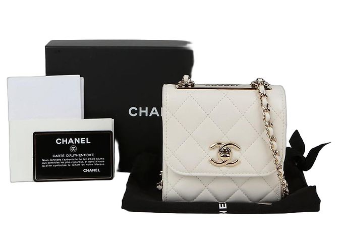 Trendy CC Chanel Bolso cruzado mini CC de moda Blanco