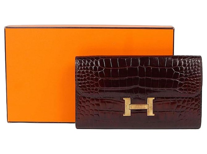 Hermès Wani Constance Long Wallet Red