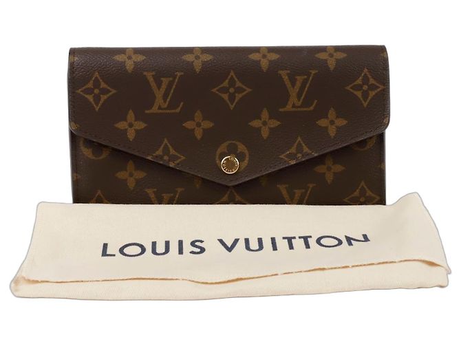 Louis Vuitton Sarah Wallet Long Wallet Brown