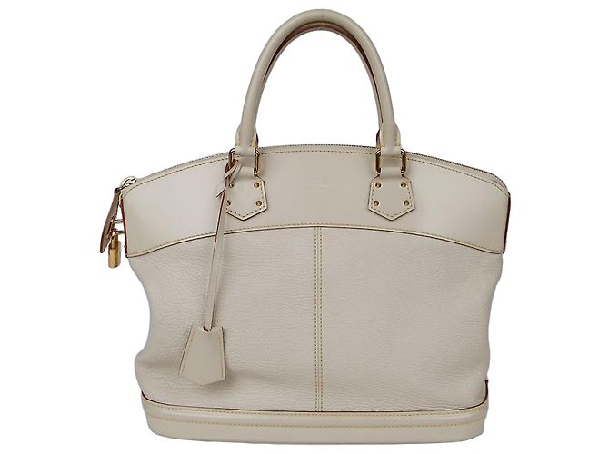 Louis Vuitton Bolsa Tote Suhali MM Lockit Branco