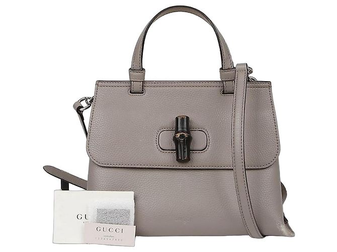 Bamboo Gucci Bolsa de ombro de bambu Marrom
