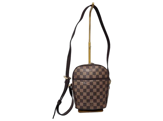 Sac bandoulière Louis Vuitton Damier Ebene Ipanema PM Marron