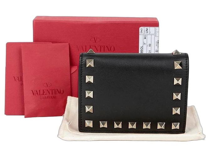 Valentino Rockstud Wallet Black