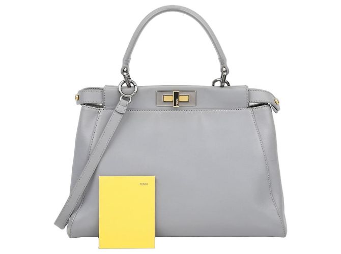 Fendi Borsa a Spalla Peekaboo Medium Tote Marrone