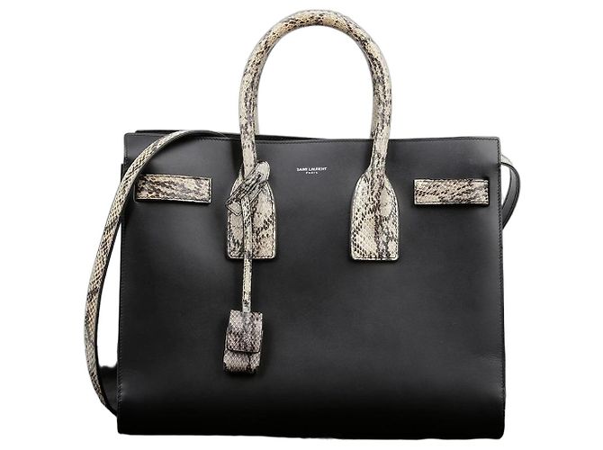 Saint Laurent Small Tote Shoulder Bag Black