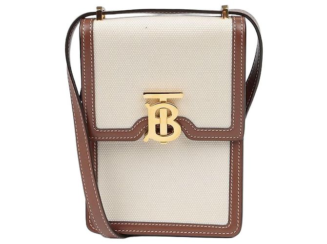 Burberry Bolsa de ombro cruzada TB Romyn Mini Marrom