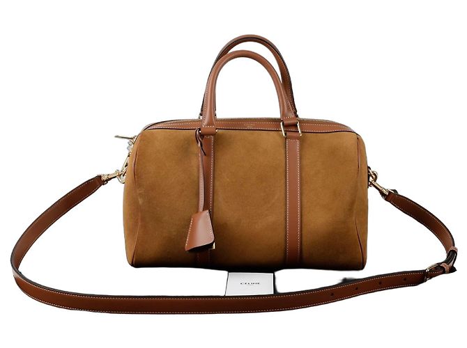 Céline Boston Schultertasche Braun