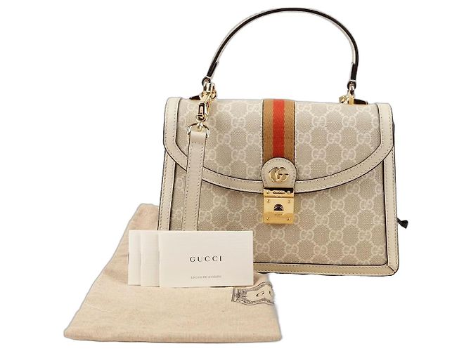 Gucci Sac à main et épaule Ophidia Small Blanc