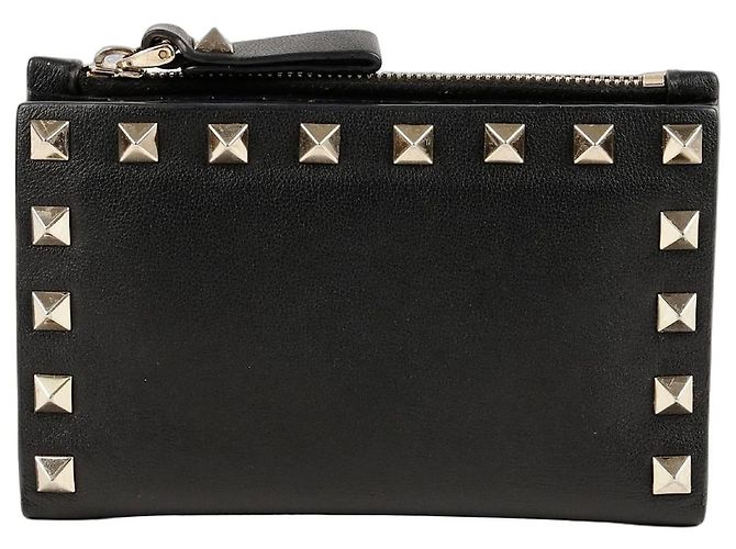 Valentino Rockstud Card Holder Black