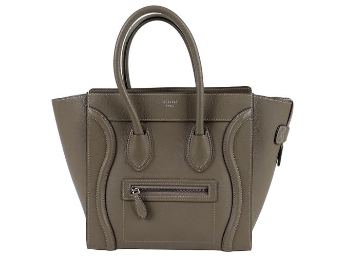 Luggage Céline Borsa Micro Tote da Viaggio Marrone 