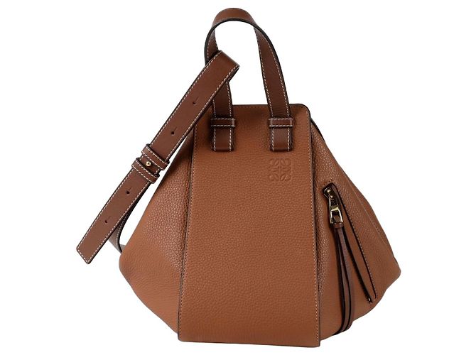 Loewe Sac à main Hammock Skoll Marron