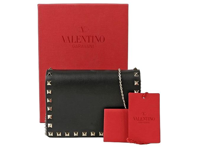 Valentino Mini borsa a spalla e crossbody Rockstud Chain Nero