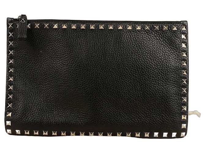 Valentino Clutch Rockstud Negro 
