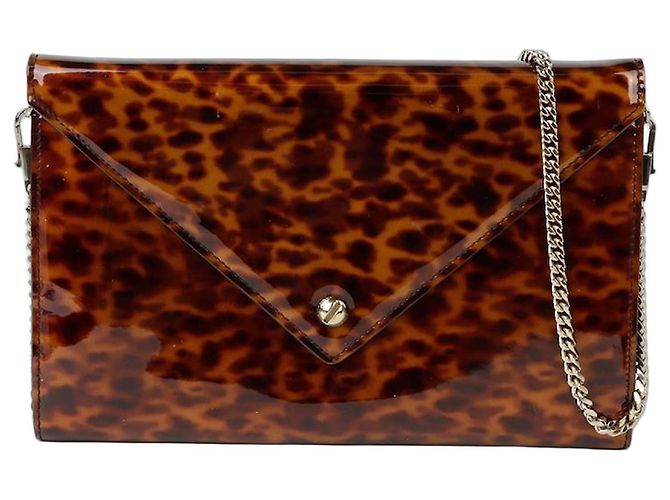 Givenchy Bolsa envelope com estampa de leopardo e alça transversal Branco