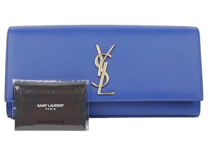 Saint Laurent Clutch Cassandra Blu