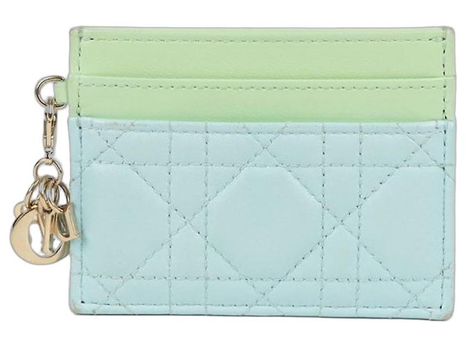 Dior Lady Freesia Card Holder Blue