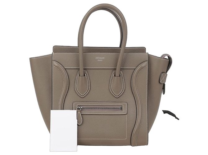 Luggage Céline Reise Micro Tote Tasche Braun