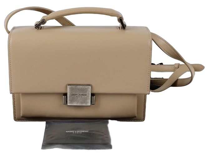 Saint Laurent Belchas Medium Tote Shoulder Bag Brown