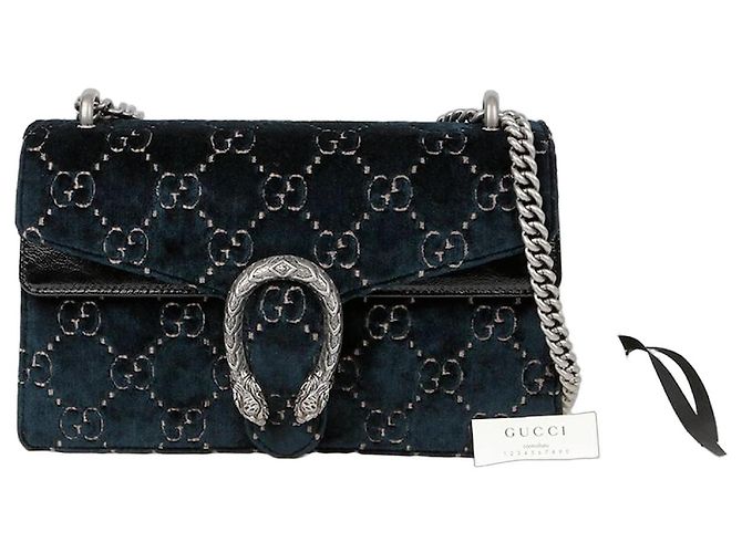 Gucci Bolsa de Ombro com Corrente Dionysus Small Azul