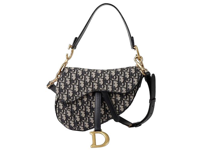 Saddle Dior Bolsa transversal com alça de sela Azul
