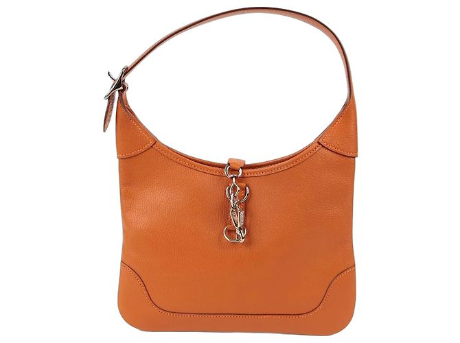 Hermès Bolsa de ombro Trim Laranja