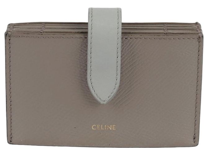 Céline Accordion Card Wallet Brown