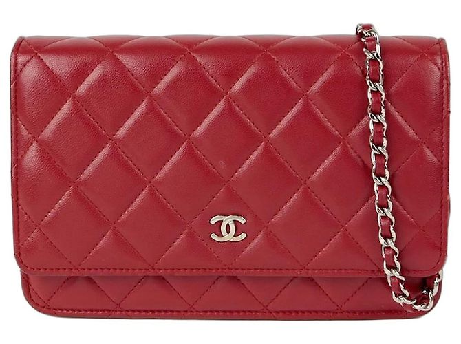 Chanel Borsa a tracolla WOC classica Rosso