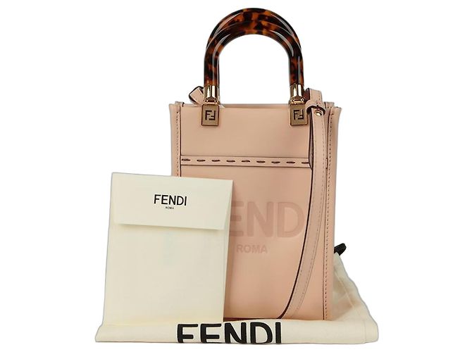 Fendi Bolsa de ombro mini Sunshine Rosa