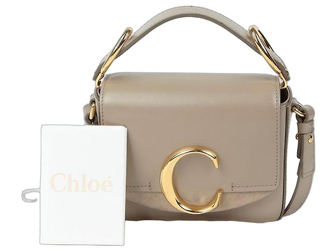 Chloé Mini Schultertasche Weiß 