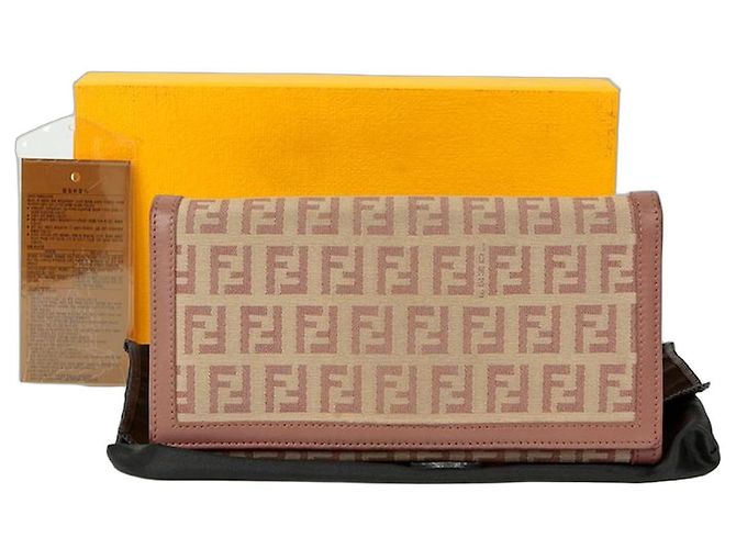 Fendi Juka Long Wallet Brown