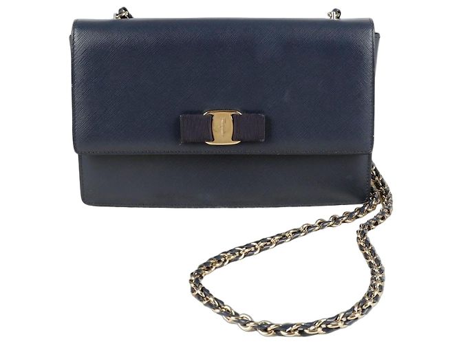 Salvatore Ferragamo Borsa a spalla BARA GINI Blu