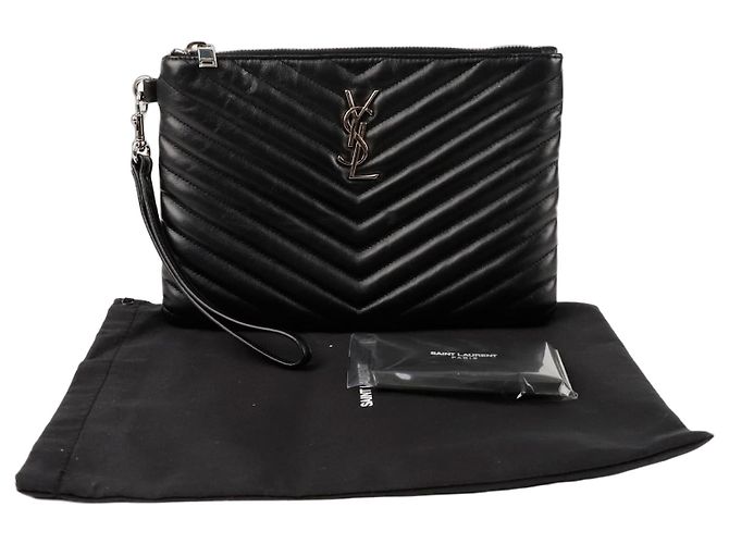 Saint Laurent Pochette Monogram Noir