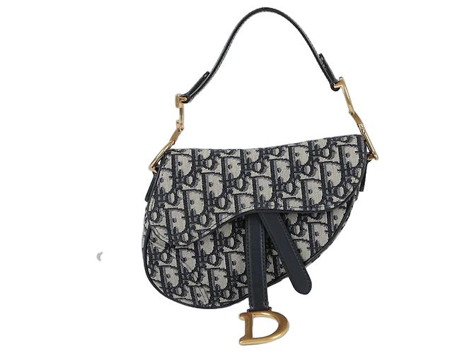 Saddle Dior Mini borsa a spalla obliqua Blu 