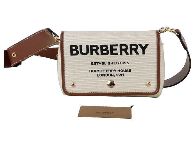 Burberry Borsa a tracolla Hosperi Small Bianco