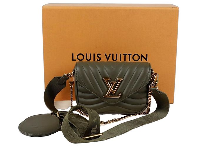 Louis Vuitton Borsa a tracolla Multi Pouch New Wave Marrone