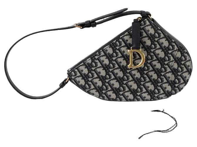 Dior Pochette Saddle Rodeo Blu