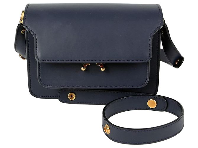Marni Bolsa transversal mini Trunk Azul