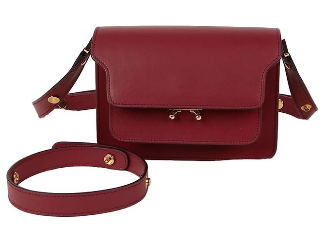 Marni Bolsa de ombro cruzada Trunk Mini Vermelho
