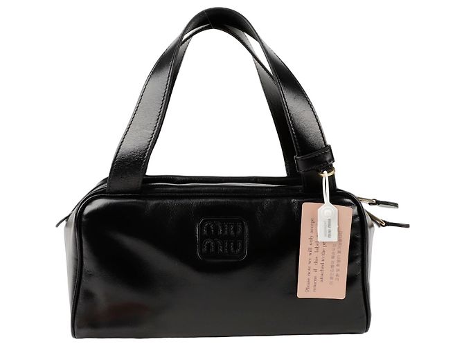 Miu Miu Bolsa tote com alça de mão Preto