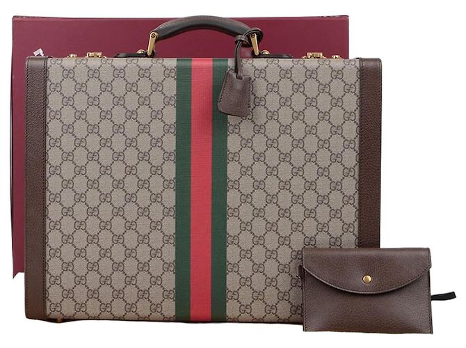 Gucci Grande valise rigide Savoy Marron