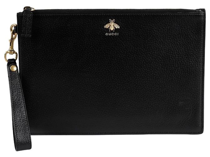 Gucci Tiermuster-Gurtbeutel Schwarz
