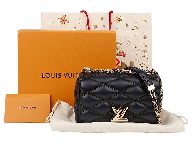 Louis Vuitton Bolsa transversal MM Azul