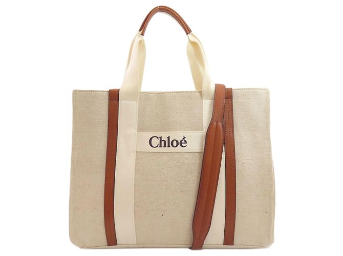 Chloé Muttertasche 2-Wege Tote Braun Beige