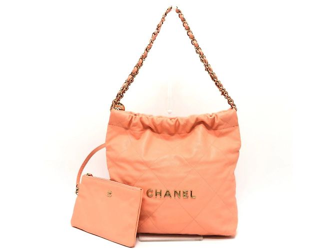 Borsa a Mano Chanel Matelassé Rosa Corallo