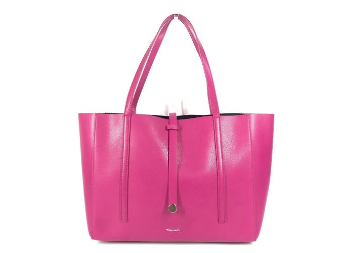 Borsa tote e a spalla in pelle Tiffany & Co. Nero Rosa
