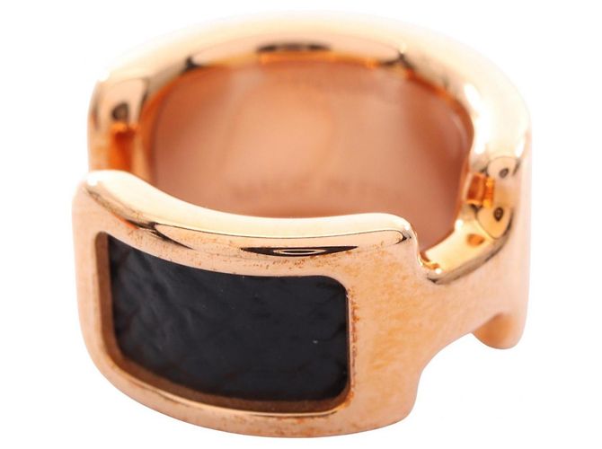 Hermes Hermès Olympe PM Scarf Ring Black Golden