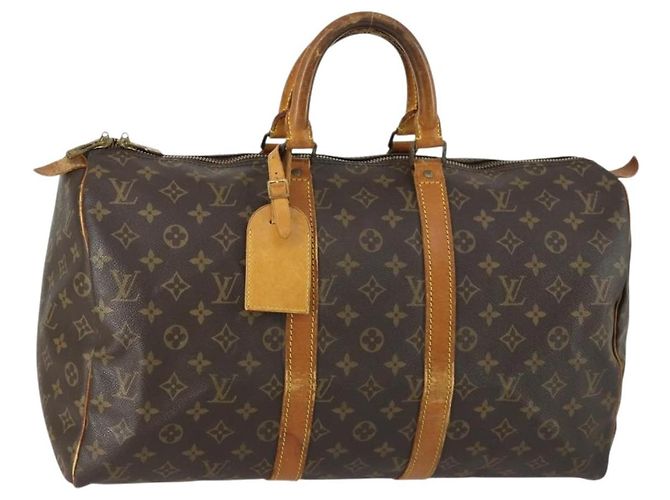 LOUIS VUITTON Bolsa Boston Monogram Keepall 45 M41428 LV Auth 159641 Monograma