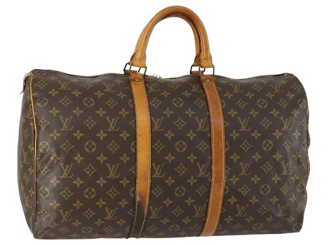 LOUIS VUITTON Sac Boston Monogram Keepall 50 M41426 LV Auth am10377 Monogramme