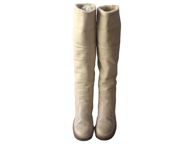 Autre Marque Veronique Branquinho Stiefel Beige